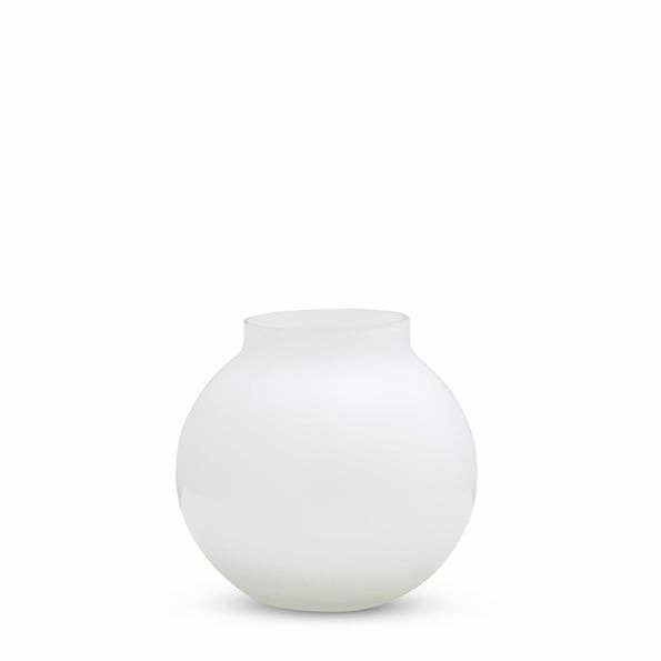 Marmoset Found Opal Ball Vase White